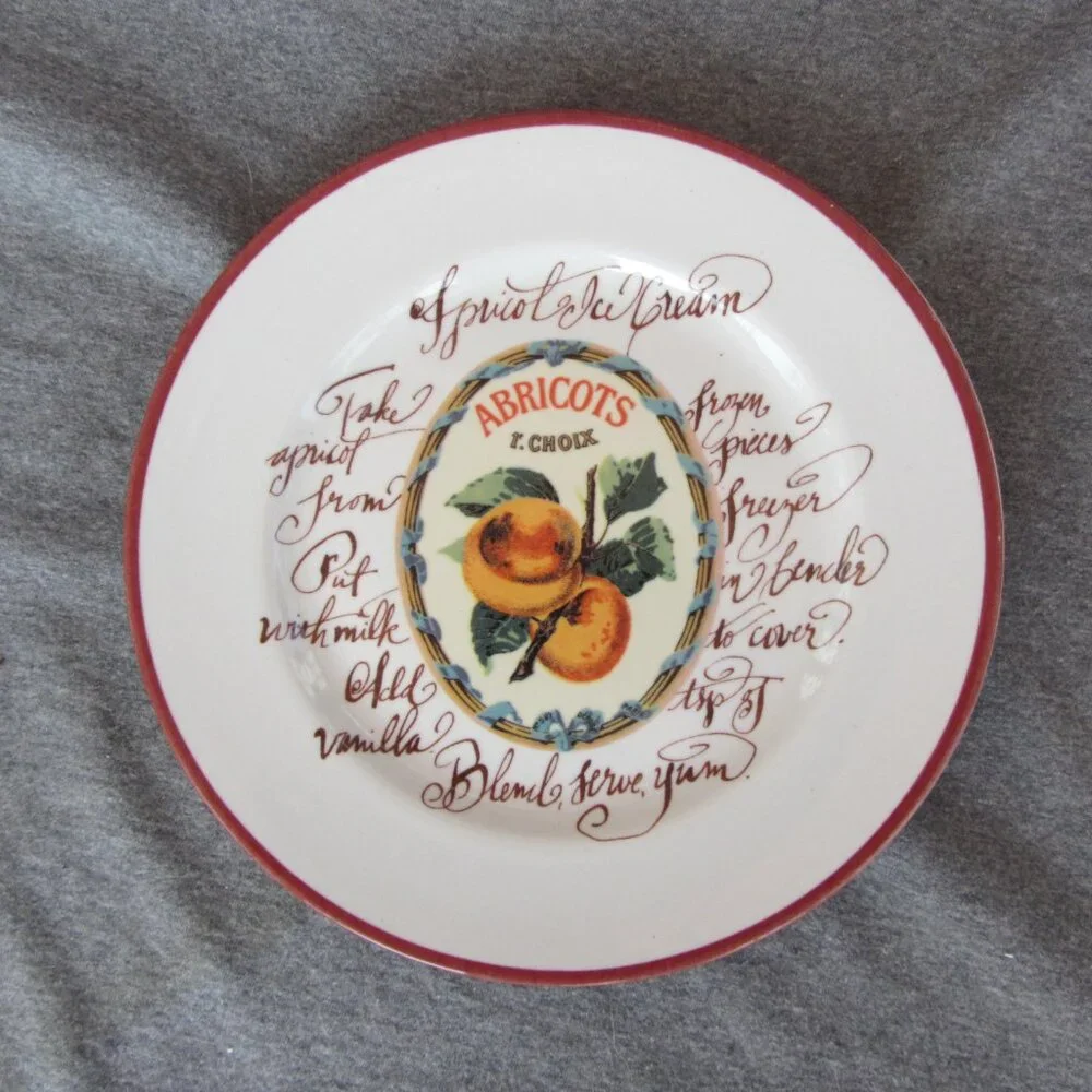 Williams Sonoma Rosanna Italy fruit plates set of 6 (W3262)